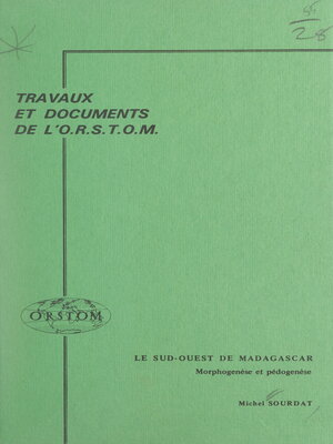 cover image of Le Sud-Ouest de Madagascar